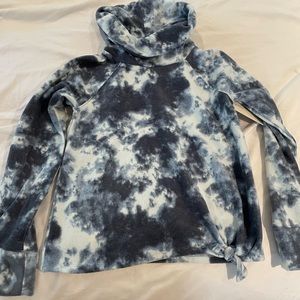 Fleece cowl neck girls sweatshirt